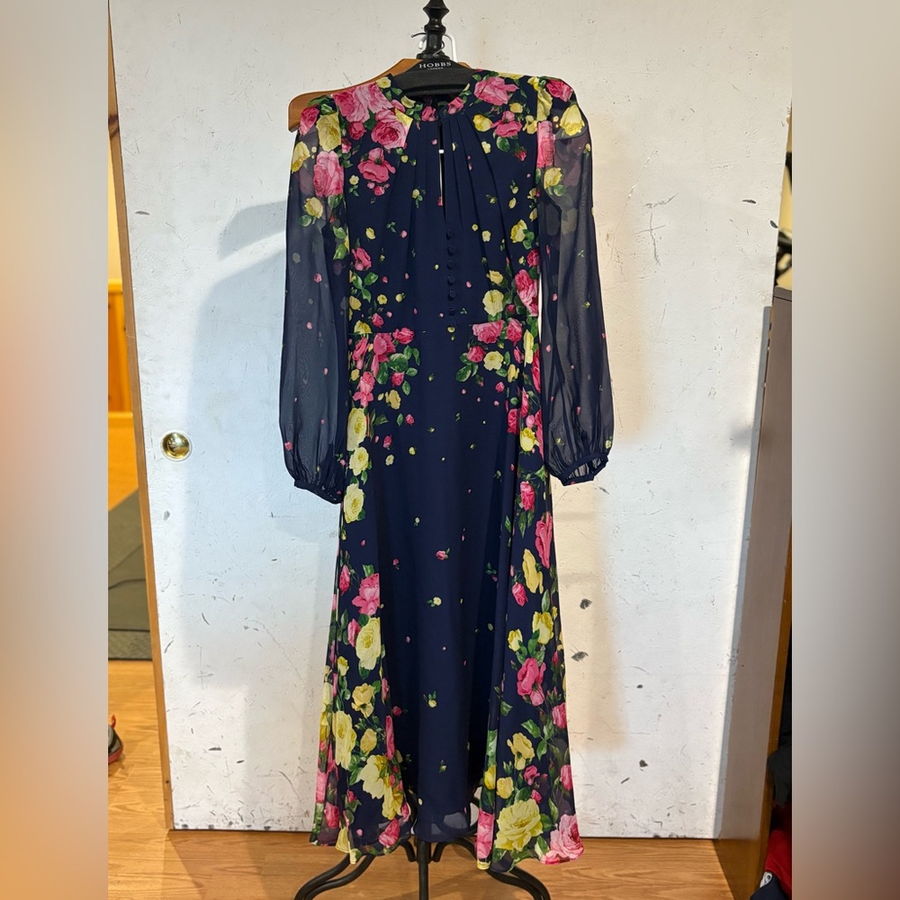Blue floral HOBBS dress